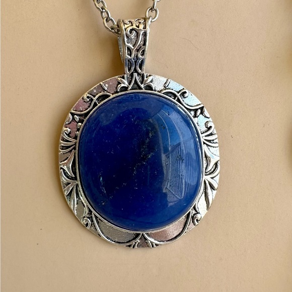 Navy blue jewelry set - Picture 6 of 7